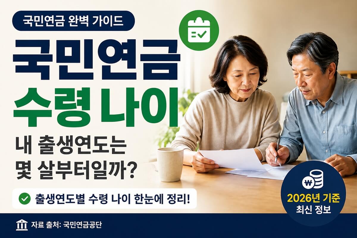 국민연금 수령 나이, 내 출생연도는 몇 살부터일까